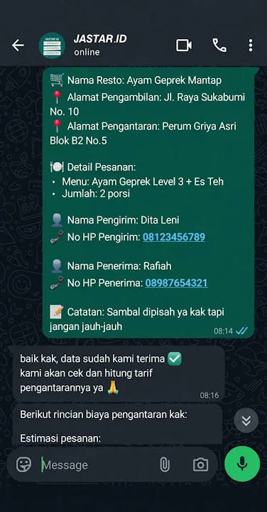 isi form order