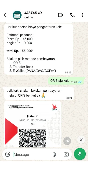pilih metode pembayaran
