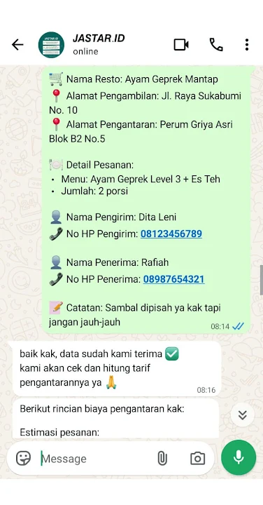 isi form order